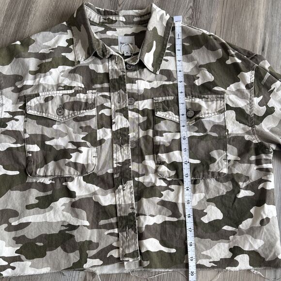 Kenzie Jeans 100% Cotton Camo Jean Jacket - Size Medium - Picture 7 of 8